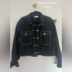 Black Jean Jacket